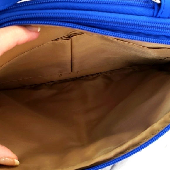 Multi Sac Royal Blue Crossbody Bag 7x9 VGUC - Picture 4 of 12